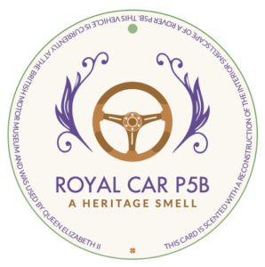 Car freshener scented with Royal Car P5B